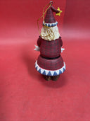 Vintage Santa Ornaments Resin Set Of 11