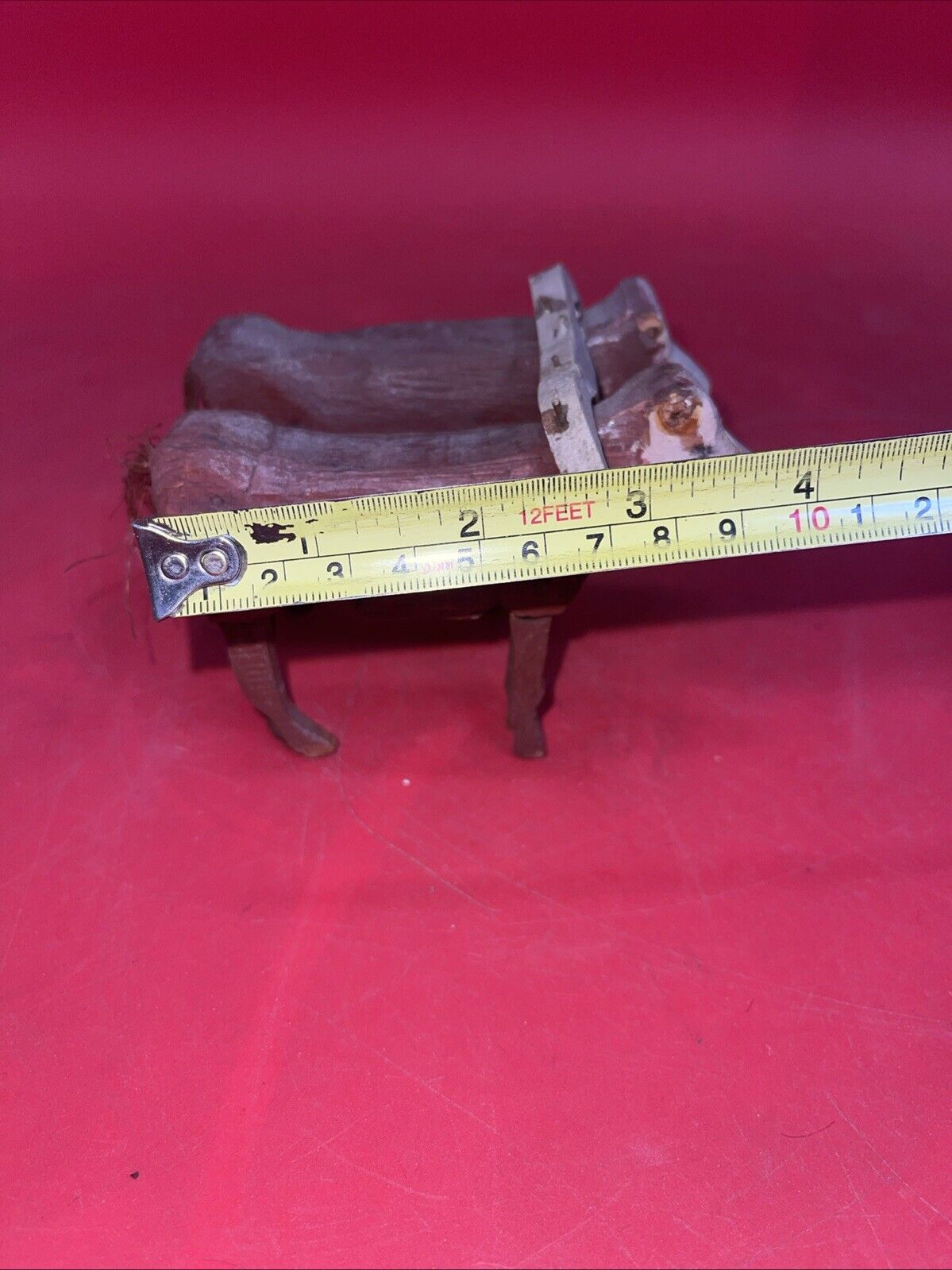 ANTIQUE OX DRAWN YUNTA WOODEN SCULPTURE