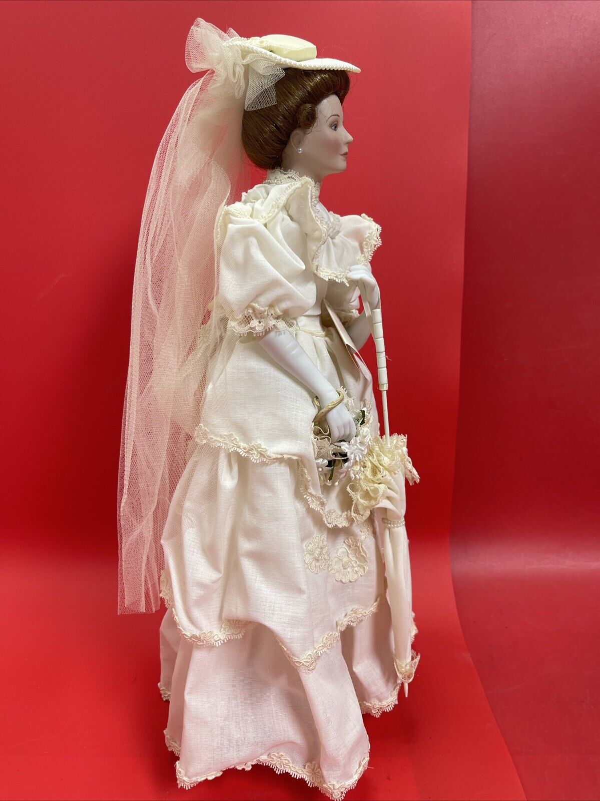 Classic Brides Of The Century Flora 1900s Doll Roman,Inc. no Box, Porcelain.