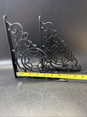 2 Cast Iron Brackets Wall Shelf corbels braces, No Box