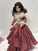 1993 Collector Doll no. 7050 Catw Jaqueline Porcelain Doll.  Pre-owned