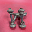 Antique Indian Brass Camel With Rider On Wheels