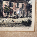 M Jacque Framed Dated Etching "Barbizon l’ancienne Auberge Ganne"