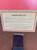 Vintage Boy Scouts of America Service Adward