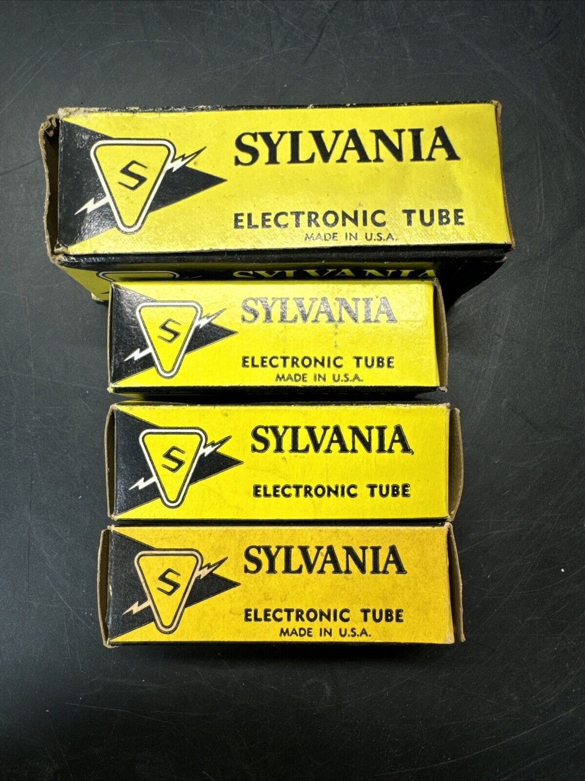 Vintage Sylvania Connector Electronic Tubes/ Lot Of 4