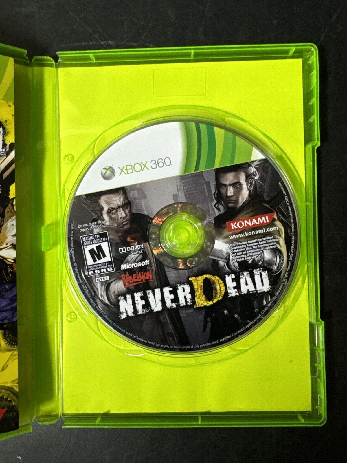 NeverDead (Microsoft Xbox 360, 2012) Complete W/ Manual