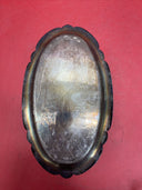 Decorative Sheridan E. P. S. Silverplate lidded sugar bowl ,creamer &tray