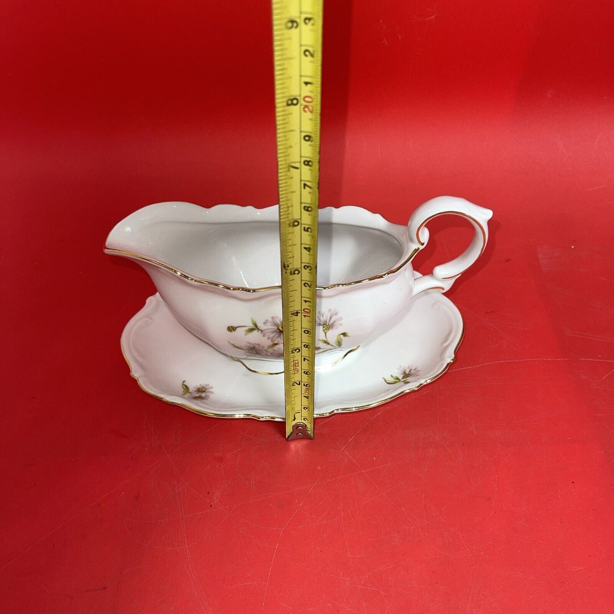 Mitterteich Daisy  Bell Oval Plates Length 16” & 12” , Sauce Boat.( Lot 3)