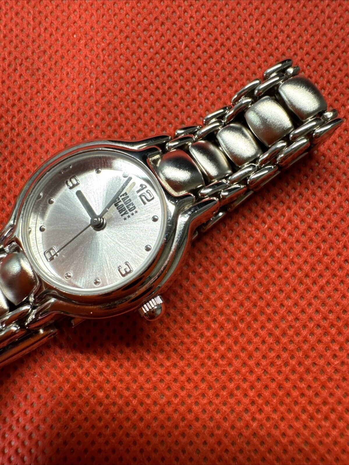 Faded Flory Silver Tone Stainless Steel Watch for Women