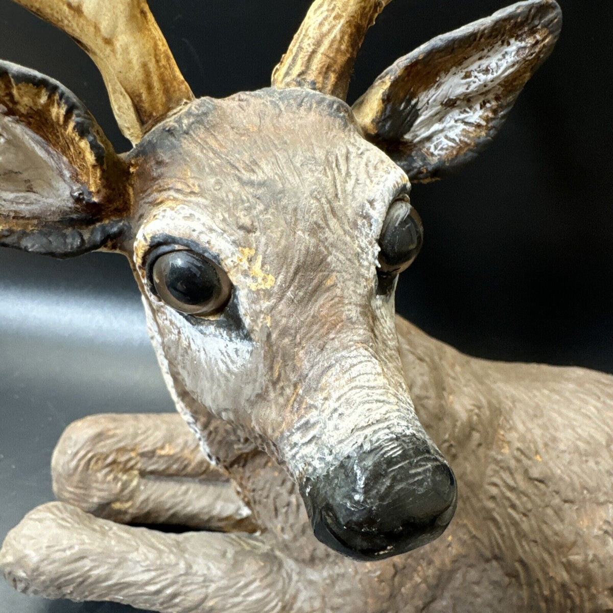 Deer Buck Stag Resting Laying Down Vtg Homco Shelf Figurine 267 1984