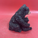 Black Bear Mom and Cub Resin Slide Figure, 6" Tall