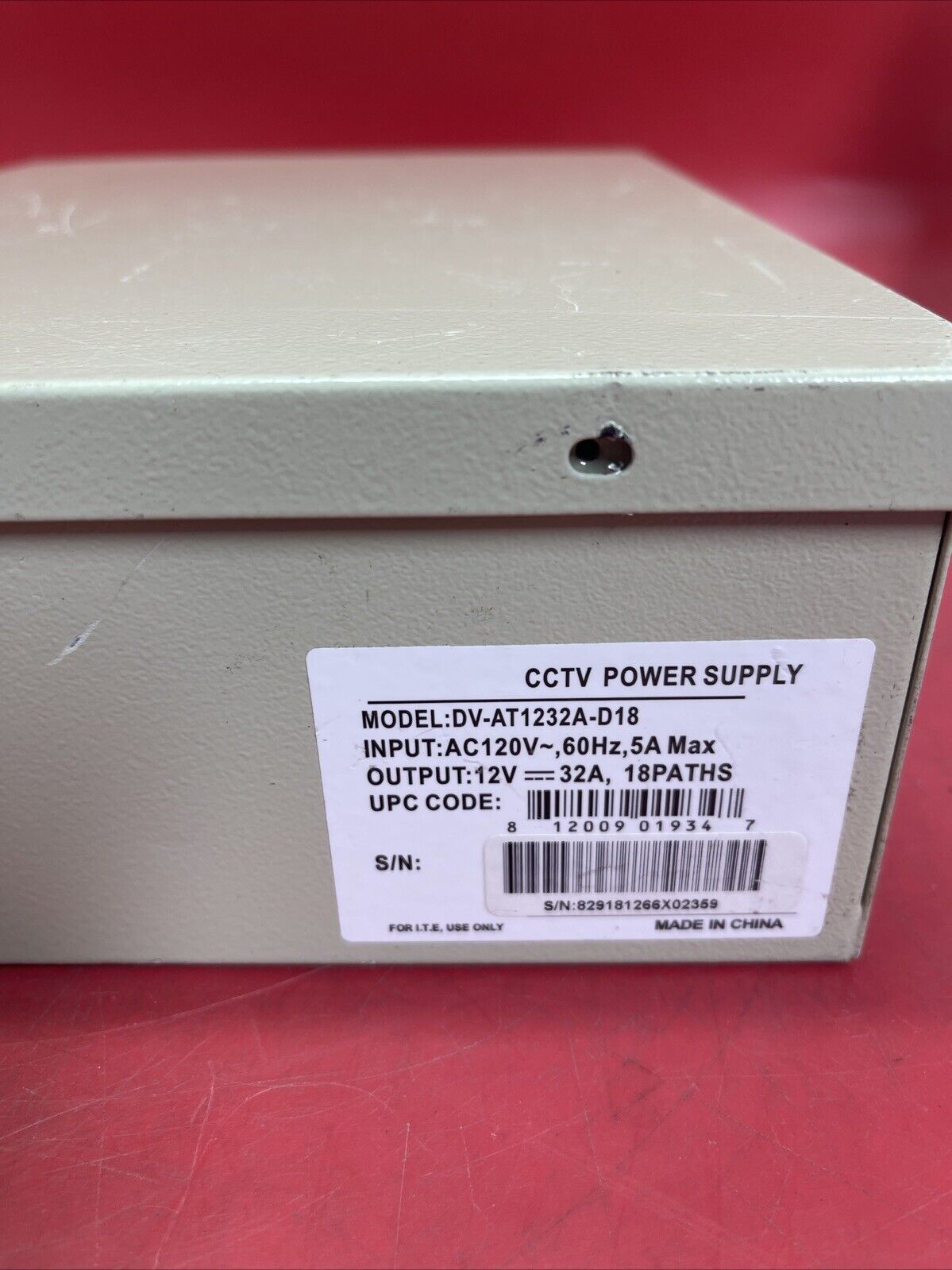 CCTV Power Supply DV-AT1232A-D18