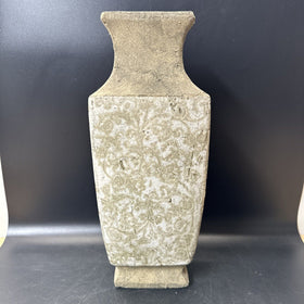 Handcrafted Stone Ware Floral Vase