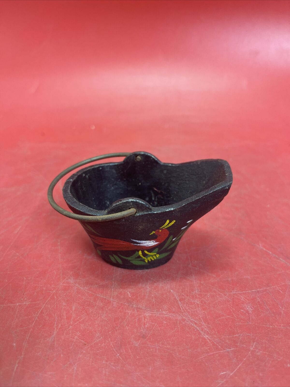 Vintage John Wright Cast Iron Mini Coal Bucket Coffee Cauldron Lot 3