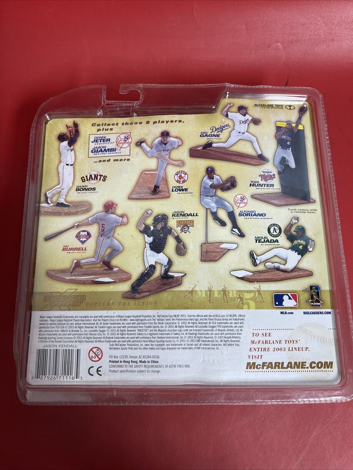 McFarlane MLB Figures: Derek Jeter/Mark Prior/Jason Kendall Lot 3