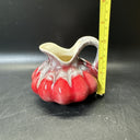 Vintage SMALL Red & Gray PITCHER VASE RF