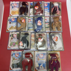 Lot of 11 McDonalds Happy Meal Beanie Babies INTERNATIONAL BEARS II