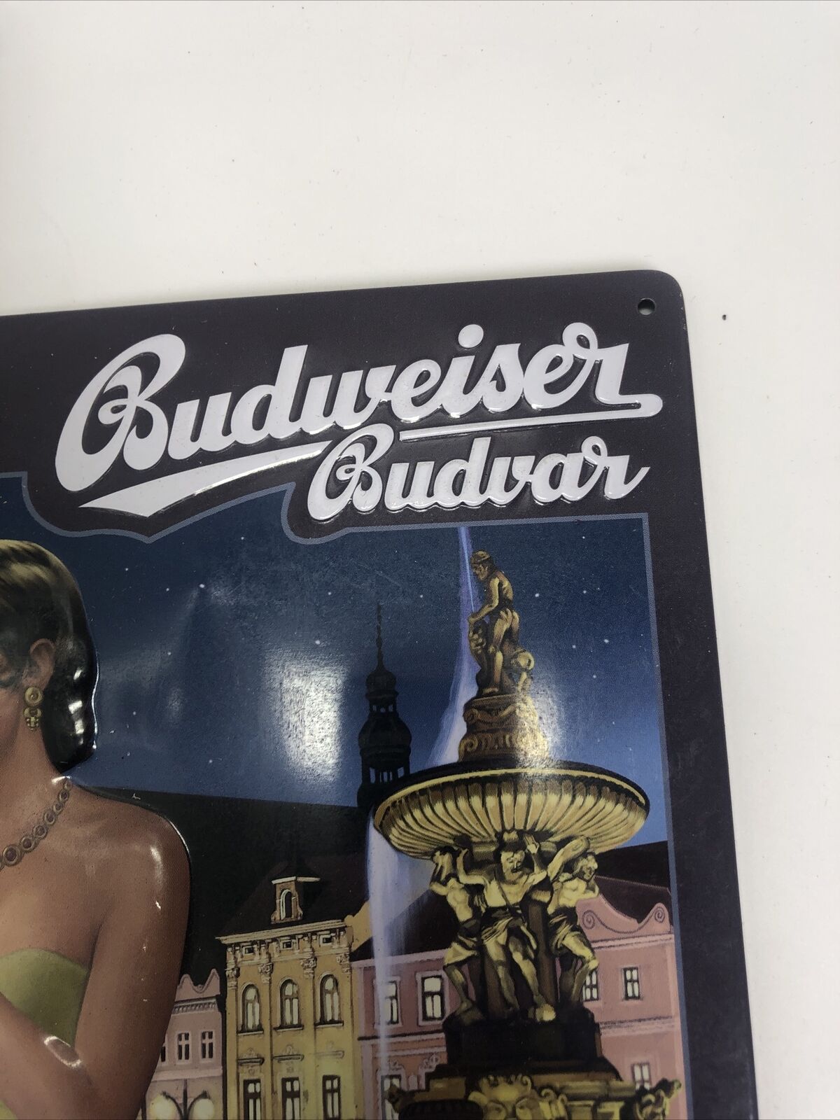 Vintage Original Budweiser Budvar  Large Romantic Date