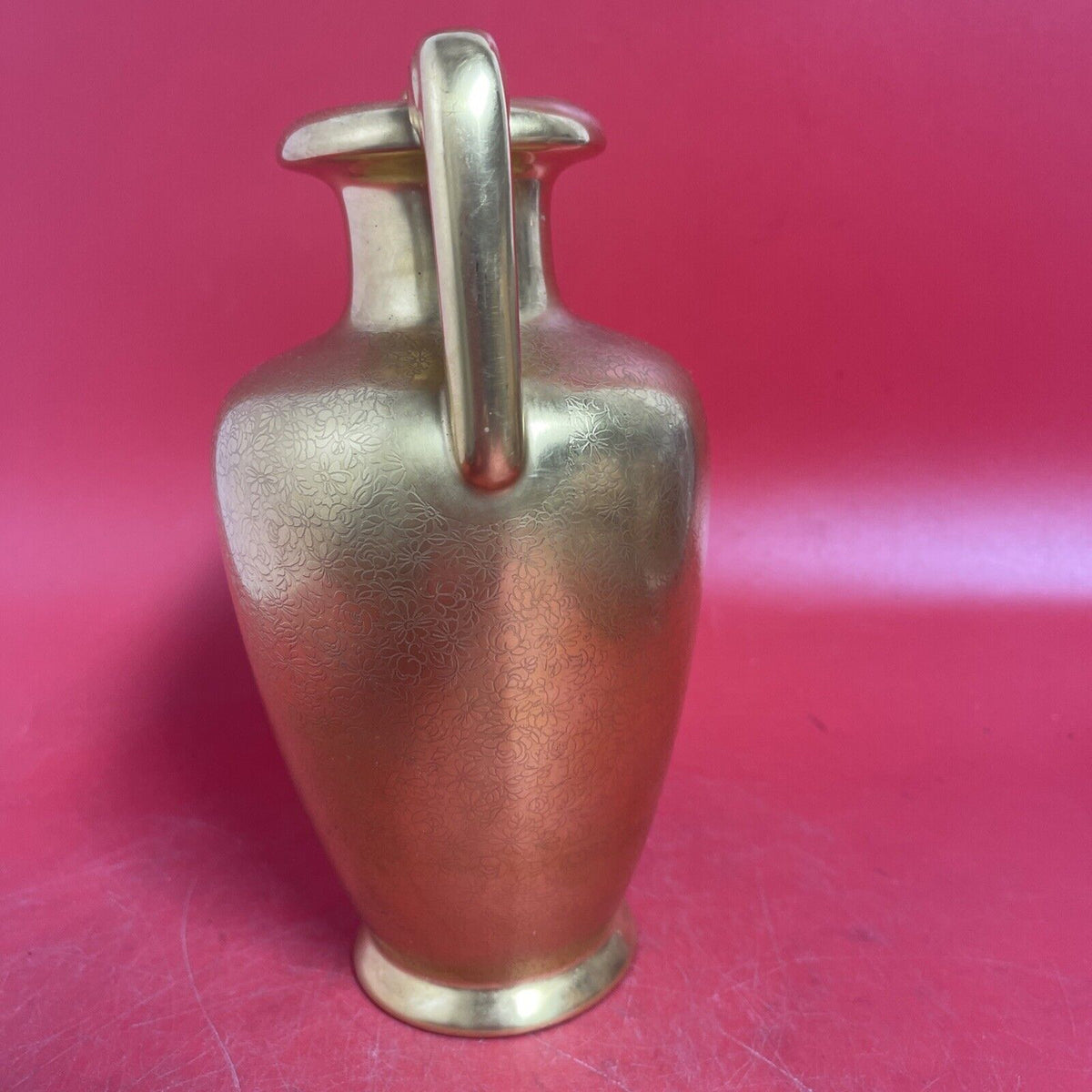 Vintage Gold Etched Pickard Vase/Urn,9" 876