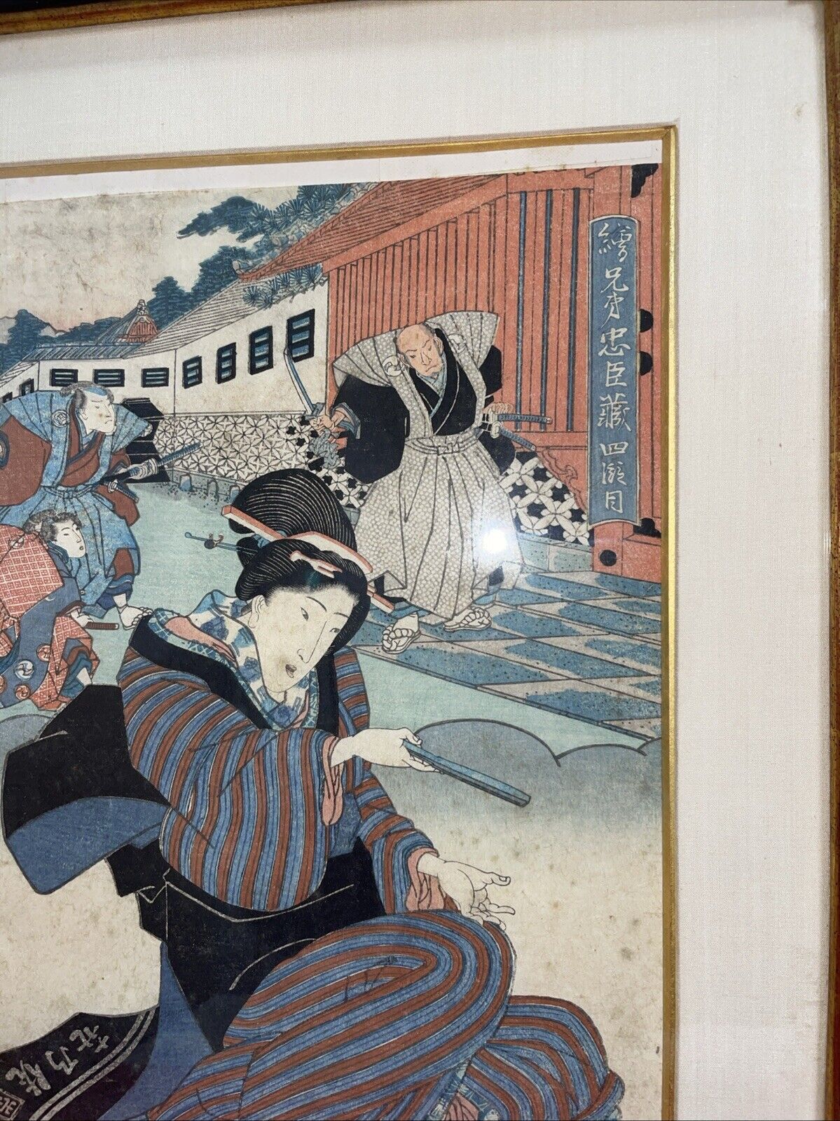 RARE JAPANESE WOODBLOCK PRINT UTAGAWA KUNISADA(1786-1864) Act 4