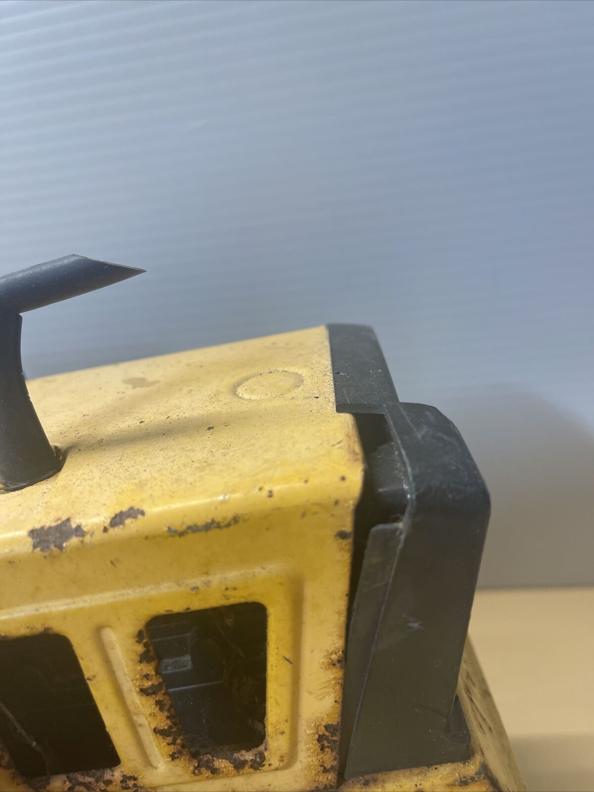 Tonka Mighty 2 Blade Grader Orange 1970's Pressed Steel