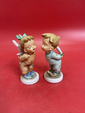 Vintage Lego figures “Kissing Girl with Bunny” and “Boy with Candle”, Japan