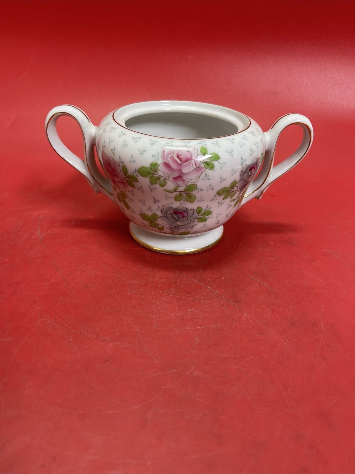 UCAGCO CHINA MADE IN OCCUPIED JAPAN TEA POT WITH CREAMER & SUGAR