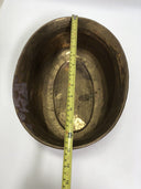 Round Solid Brass Planter w/ Rope Tassel Accent