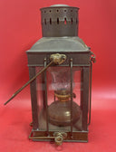 Brass Cargo Light Caged Ship's Barge Lantern Fluid Oil Lamp Nautical #3954 1939