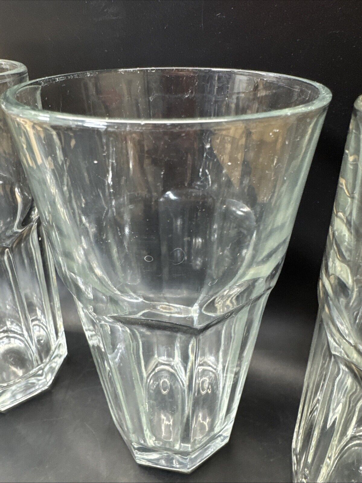 Vintage Libbey Duratuff Tumblers Clear Glasses 6 1/4”/ Lot Of 7