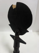 Vintage African Hand Carved Woman Statue.  Possibly Ghanaian.