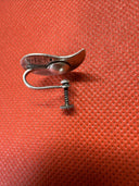 Vintage Sterling Silver Tie Bar Clip And Earrings