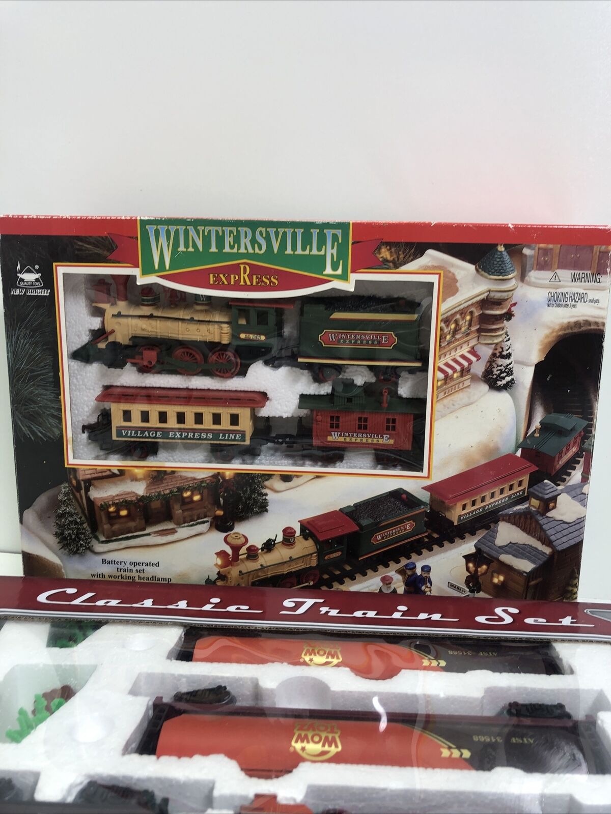 Set Of 2 Vintage New Bright Wintersville Express Wow Toyz Classic Train Set