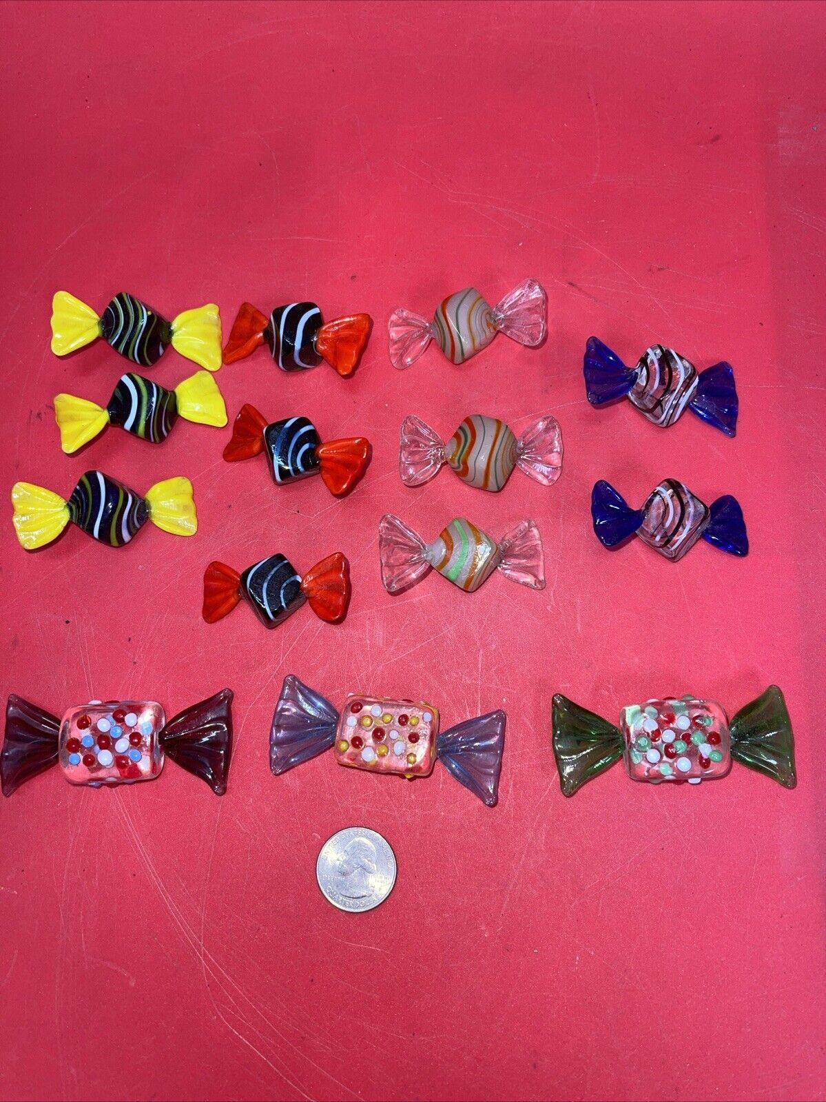 Vintage Handmade Murano Glass Candies Lot 14