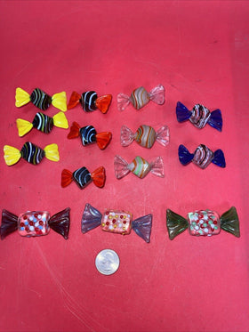 Vintage Handmade Murano Glass Candies Lot 14