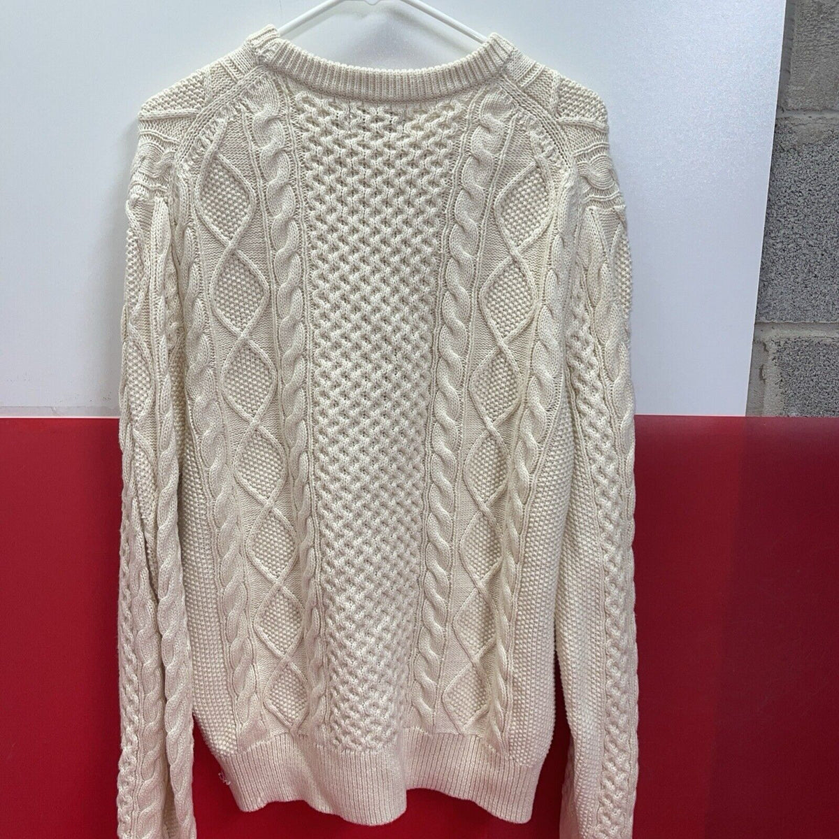 Polo Ralph Lauren Hand Knit Fisherman  Chunky Cable Knit Sweater Men’s L