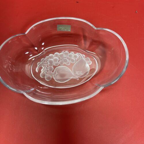 Mikasa Crystal Bowl Grapes and Figs & Serving Plate