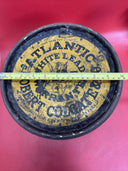 RARE Vintage Circa 1940s Dutch Boy White Lead Soft Paste Lidded Pail 100LB
