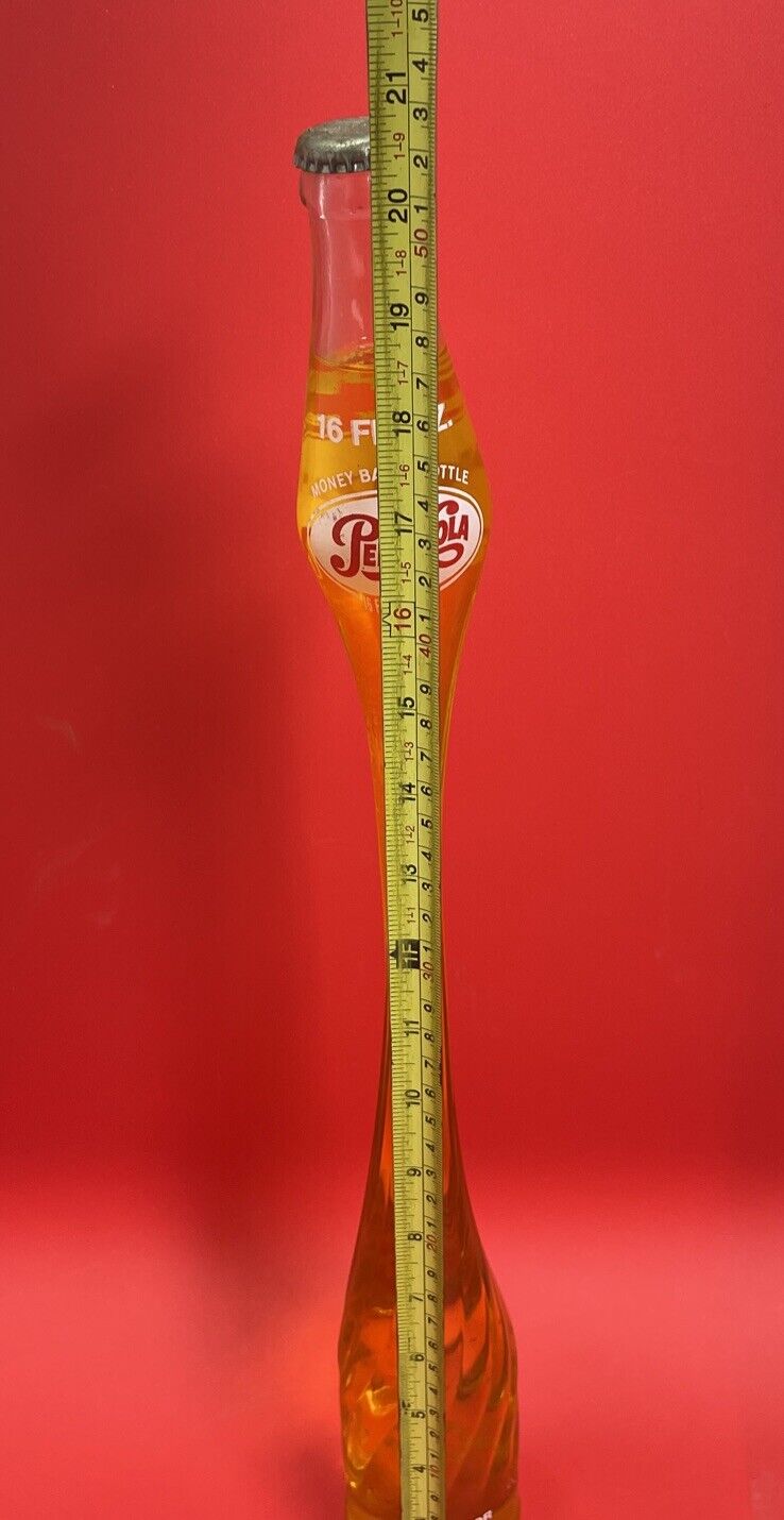 Vintage Stretched Glass Pepsi Cola Soda Bottle