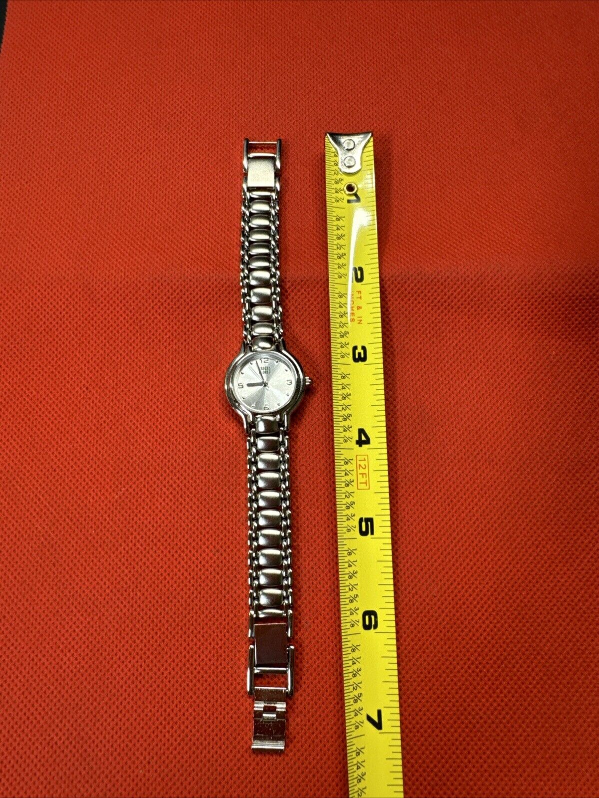 Faded Flory Silver Tone Stainless Steel Watch for Women
