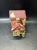 Vintage Christmas Village Cottage Tea Light Candle Holders Lot of 3 *1