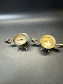 Tea Set Godinger Silver Art Individual Tea Pot/Creamer/ Sugar Bowl/Tray