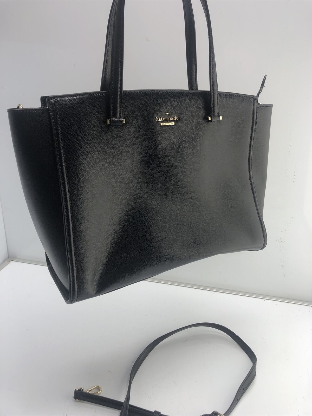Kate Spade Hayden Jackson Street Leather Satchel Black