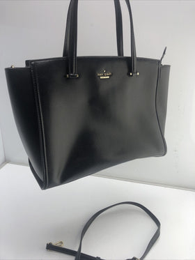 Kate Spade Hayden Jackson Street Leather Satchel Black