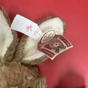Vintage soft toy rabbit:Hi ! I’m Justin Squeeze Me I Sing