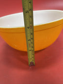 Pyrex Mixing Bowl  FLAME GLO Fade Orange Red Ombre #4032 Flame Glo  1/2 Qt.