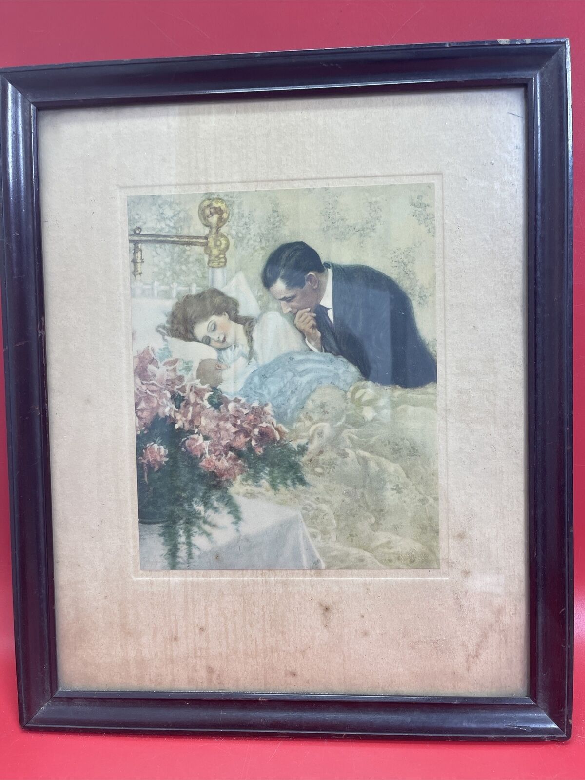 Campbell Art Co Print HER GIFT Burgess Johnson - Early 1900's   