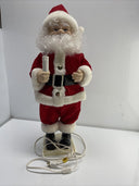 VTG Orginal Motion-ettes of Christmas sculptured Porcelite Santa Figure - Moves