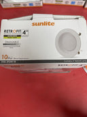 6 NEW Sunlite 4" Round LED Light Retrofit Fixture 10W