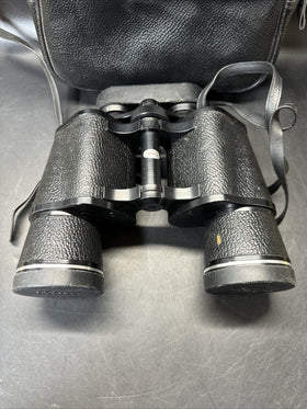 Vintage Sears 10x50mm Binoculars With Case Model 6211 Coated Optics